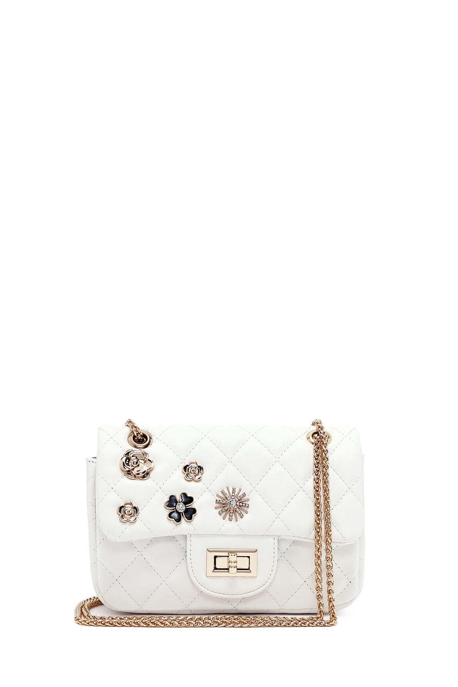 Woman White Long Strap Quilted Shoulder Bag 25ABD2611KP | Derimod