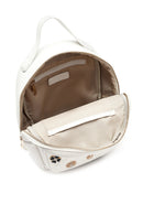 Woman Quilted Backpack with White Accessories | Derimod