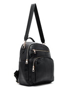Woman Black Long Strap Printed Backpack | Derimod