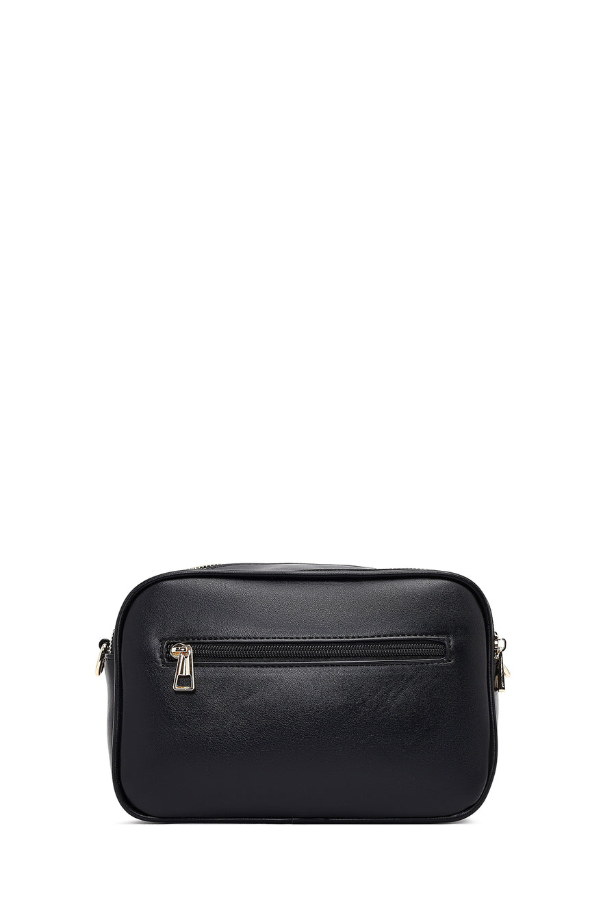 Women's Black Long Strapped Woven Crossbody Bag