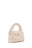 Woman Cream Long Strap Mini Handbag | Derimod
