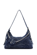 Woman Blue Jean Fabric Shoulder Bag | Derimod