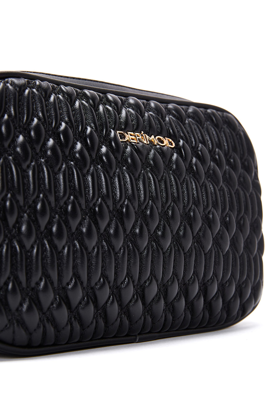 Women's Black Quilted Crossbody Bag