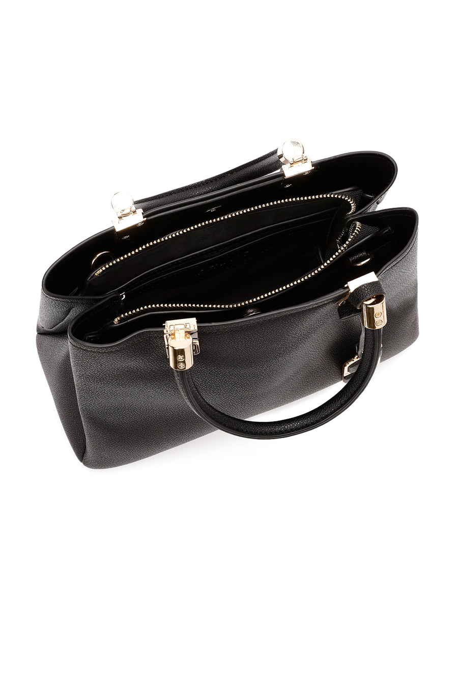 Women's Black Long Strap Accessory Detailed Handbag