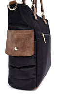 Woman Black Long Strap Fabric Shoulder Bag | Derimod