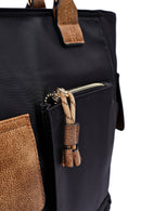 Woman Black Long Strap Fabric Shoulder Bag | Derimod