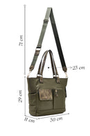 Woman Khaki Long Strap Fabric Shoulder Bag | Derimod
