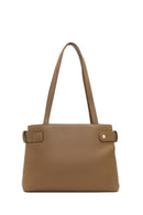 Women's Brown Long Strap Shoulder Bag with Accessories | Derimod