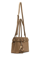Women's Brown Long Strap Shoulder Bag with Accessories | Derimod