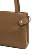 Women's Brown Long Strap Shoulder Bag with Accessories | Derimod