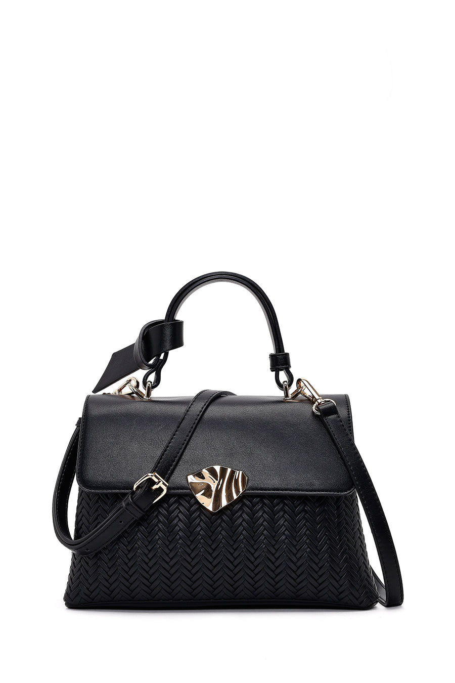 Women's Black Long Strap Classic Shoulder Bag 25ABD284614 | Derimod