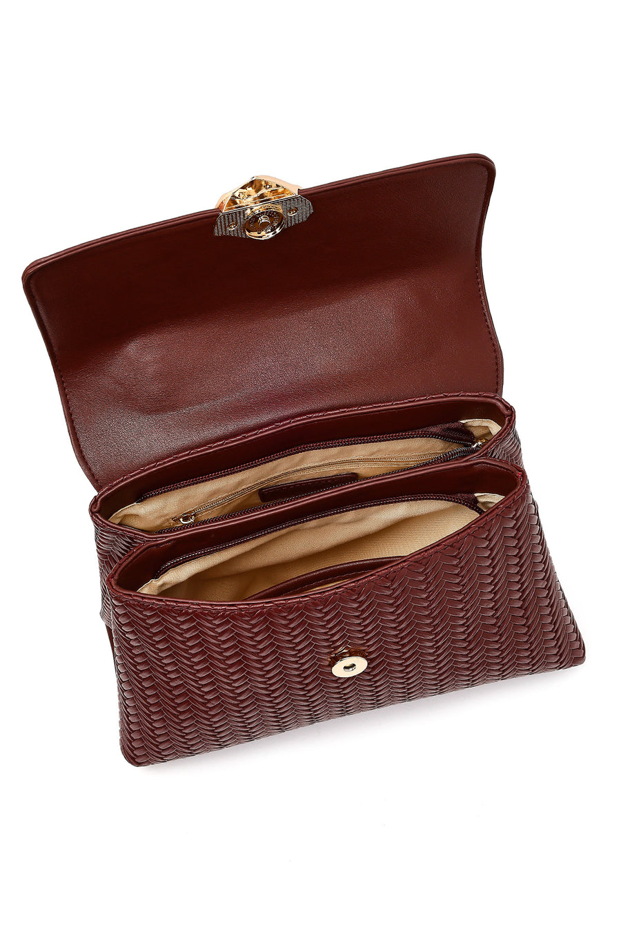 Women's Brown Long Strap Classic Shoulder Bag