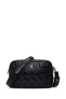 Women's Black Long Strapped Printed Crossbody Bag | Derimod