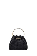 Women's Black Embellished Mini Evening Shoulder Bag | Derimod