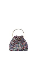 Women's Colorful Embellished Mini Evening Dress Shoulder Bag | Derimod