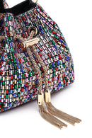 Women's Colorful Embellished Mini Evening Dress Shoulder Bag | Derimod