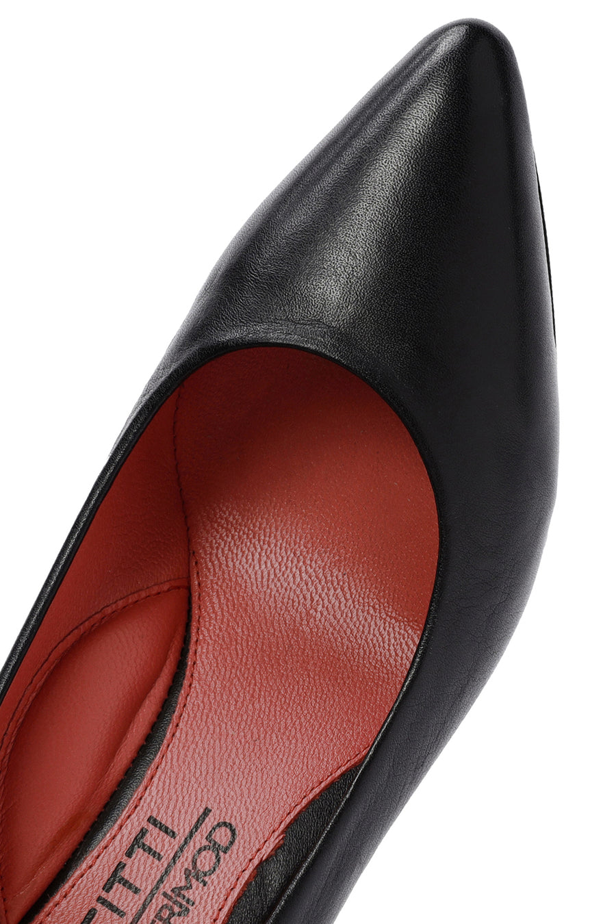Derimod Gritti Woman Black Chunky Heels Leather Shoe