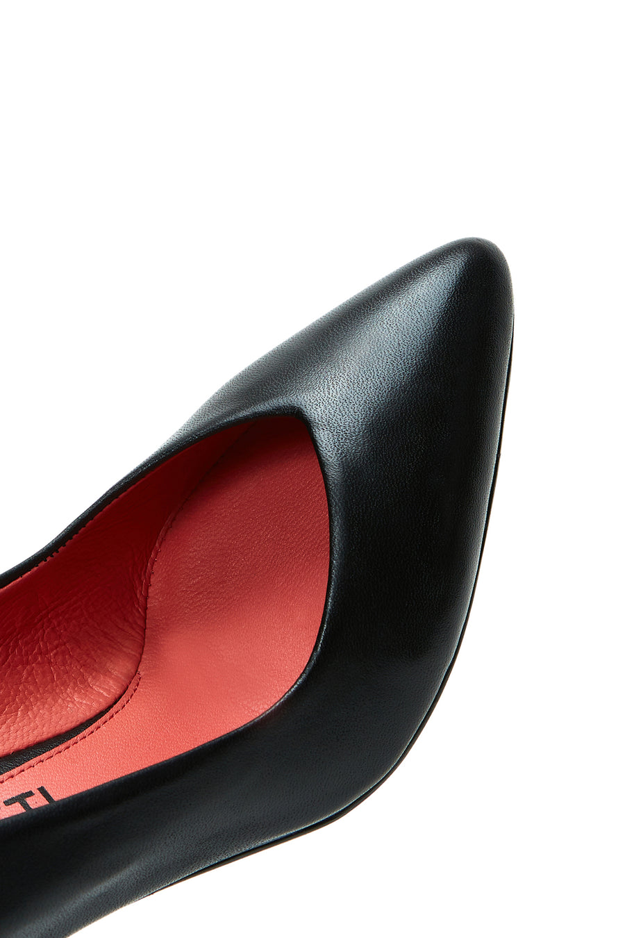 Derimod Gritti Woman Black Chunky Heels Leather Shoe