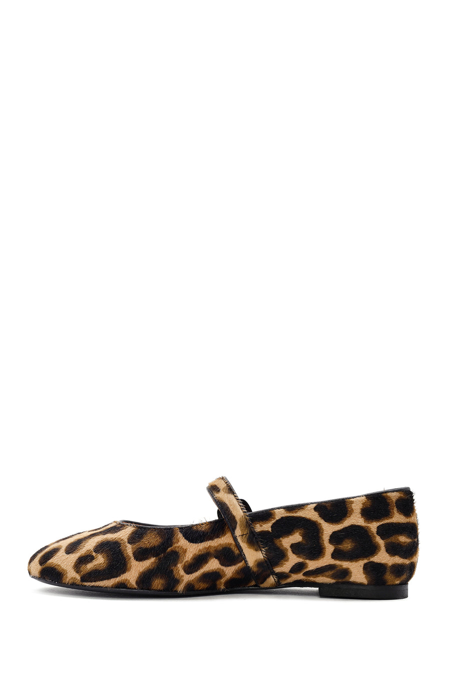 Woman Leopard Buckle Leather Babet