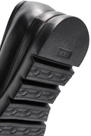 Woman Black Buckle Detail Leather Comfort Loafer | Derimod