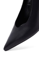 Kadın Siyah İnce Topuklu Deri Stiletto | Derimod