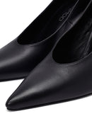 Kadın Siyah İnce Topuklu Deri Stiletto | Derimod
