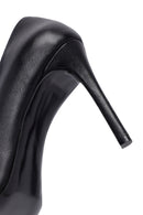 Kadın Siyah İnce Topuklu Deri Stiletto | Derimod