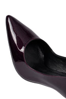 Kadın Bordo İnce Topuklu Rugan Deri Stiletto | Derimod
