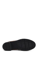 Kadın Vizon Kalın Topuklu Süet Deri Maskülen Loafer | Derimod
