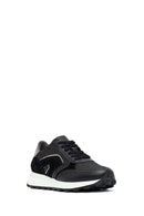 Kadın Siyah Bağcıklı Kalın Tabanlı Deri Sneaker | Derimod