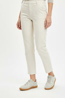 Woman Beige Laced Suede Leather Sneakers | Derimod