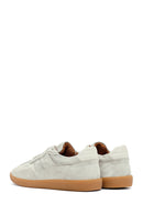 Woman Beige Laced Suede Leather Sneakers | Derimod