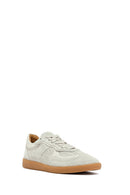 Woman Beige Laced Suede Leather Sneakers | Derimod