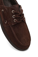 Women's Brown Lace-Up Suede Leather Casual Shoes | Derimod