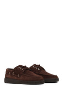 Women's Brown Lace-Up Suede Leather Casual Shoes | Derimod