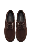 Women's Brown Lace-Up Suede Leather Casual Shoes | Derimod