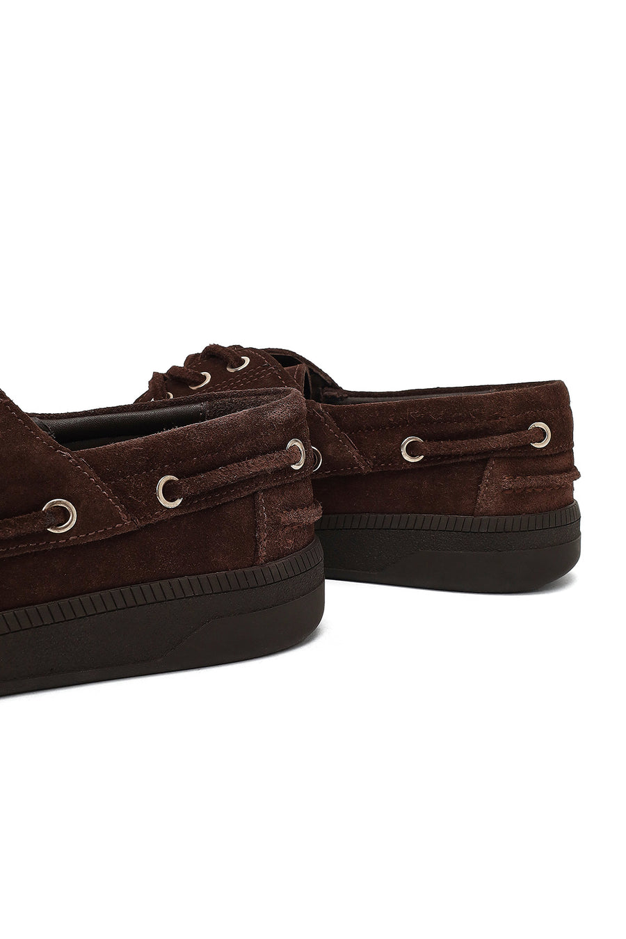 Women's Brown Lace-Up Suede Leather Casual Shoes
