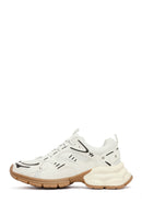 Kadın Beyaz Bağcıklı Kalın Tabanlı Sneaker | Derimod