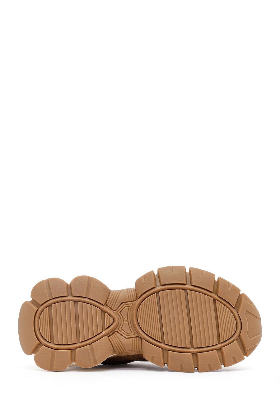 Kadın Camel Bağcıklı Kalın Tabanlı Sneaker