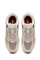 Women's Beige Lace-Up Thick-Soled Sneaker | Derimod