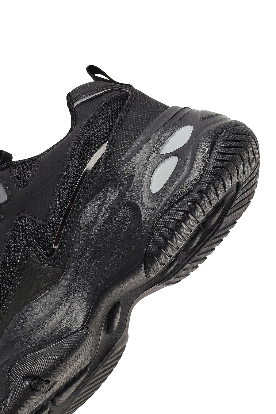 Kadın Siyah Bağcıklı Kalın Tabanlı Sneaker