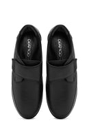 Women's Black Thick-Soled Leather Comfort Shoe | Derimod