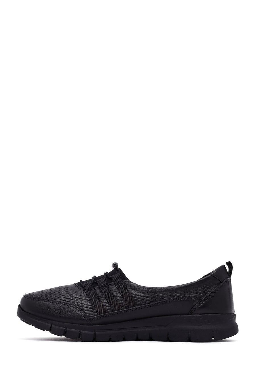 Kadın Siyah Deri Comfort Loafer