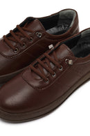 Women's Brown Lace-up Leather Comfort Shoe | Derimod