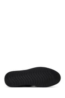 Women's Black Stone Detailed Platform Heel Leather Comfort Shoe | Derimod