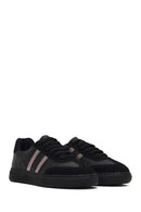 Women's Black Lace-Up Thick-Soled Sneaker | Derimod