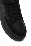 Women's Black Lace-Up Thick-Soled Sneaker | Derimod