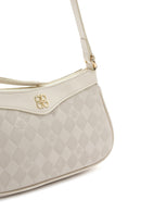 Women's Cream Printed Crossbody Bag | Derimod