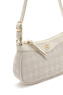 Women's Cream Printed Crossbody Bag | Derimod