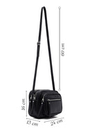 Women's Black Long Strap Crossbody Bag | Derimod